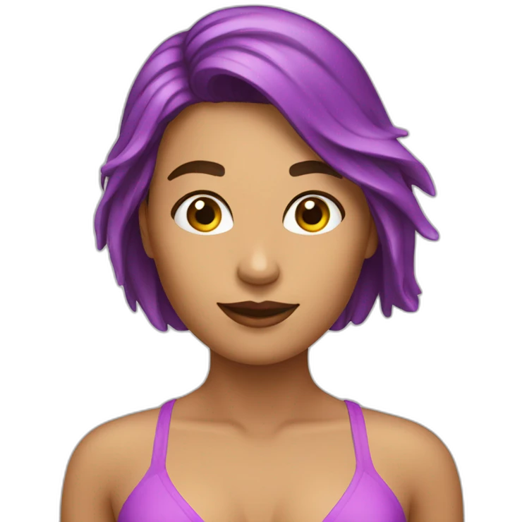 Une  femme en bikini emoji