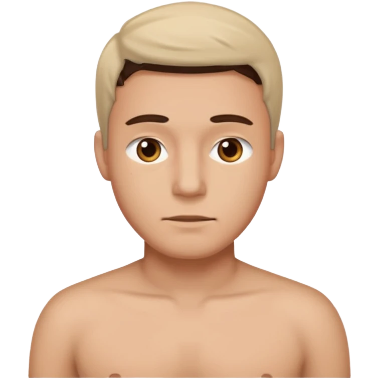 A man's face in under garment emoji