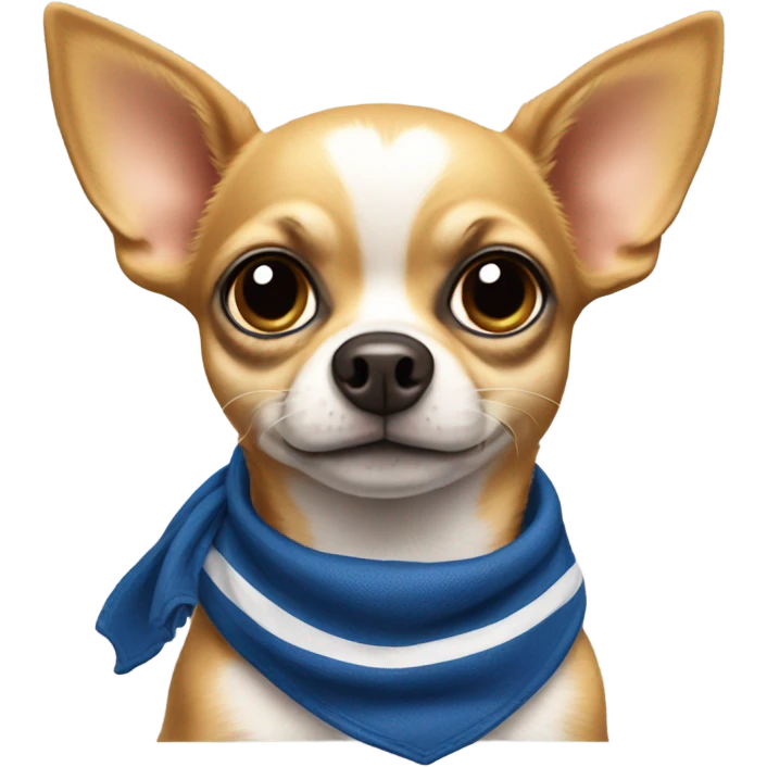 Chihuahua watching football emoji