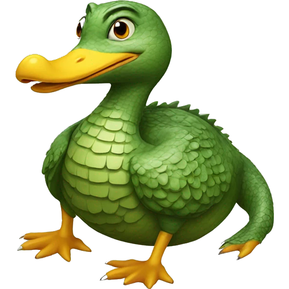crocodile duck emoji