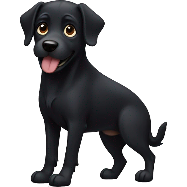 Black dog emoji