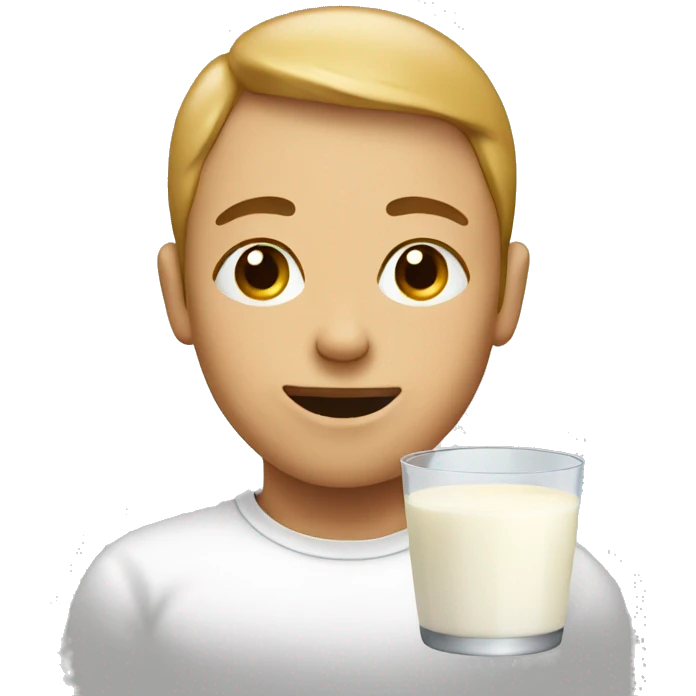 Face with milk on it emoji
