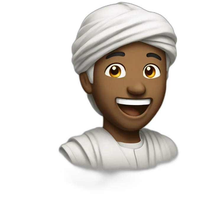 Muhammad laughing emoji