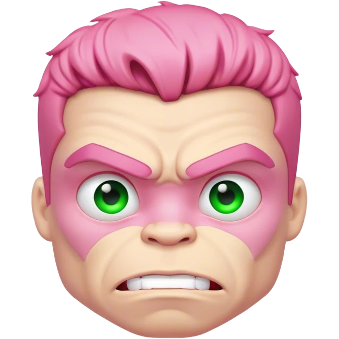 cute pink hulk emoji