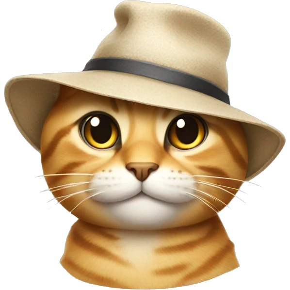 cat wearing a hat emoji