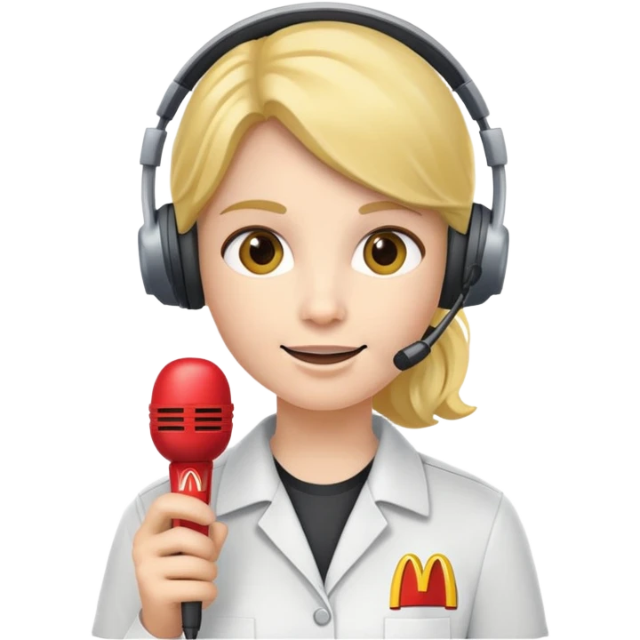 linkedin influencer working as a mcdonalds worker emoji