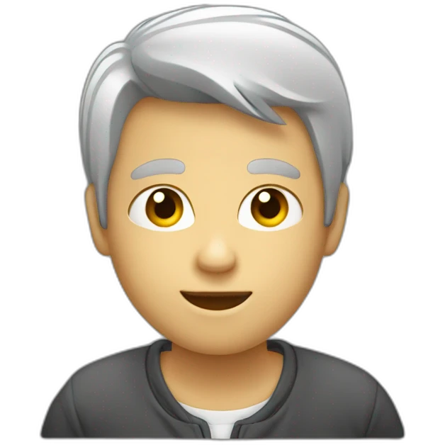 Garçon sur ordinateur emoji