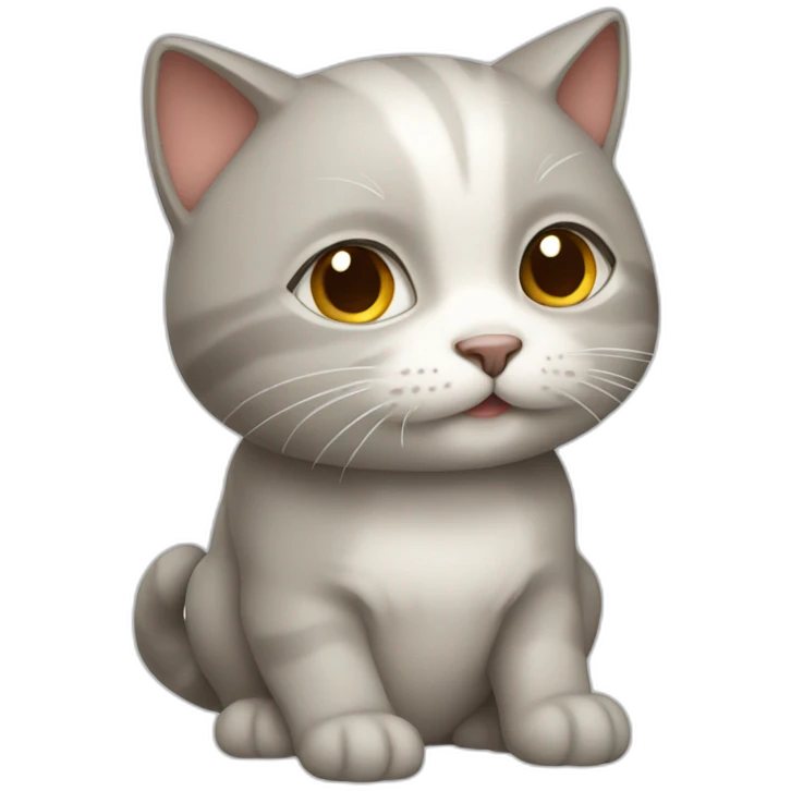 Un petit chat qui rougit emoji