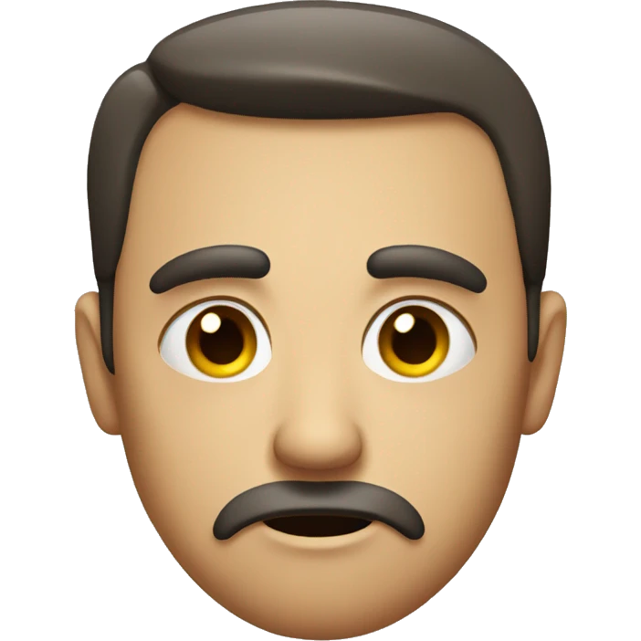 Serious face annoyed emoji