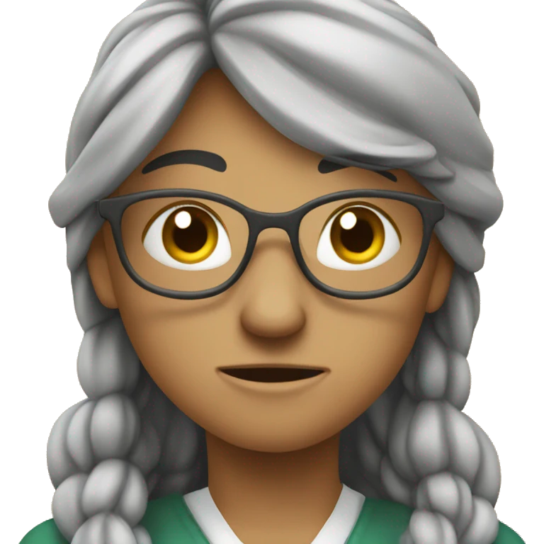 a first-year student who has trouble working at a pharmacy emoji