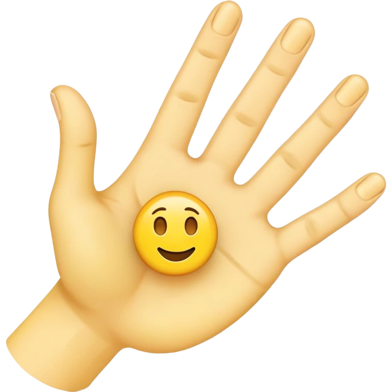 Make the emoji facing the palm with its ring finger down emoji