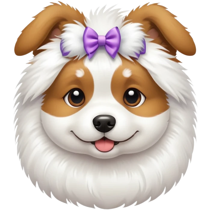 Dog with bows  emoji