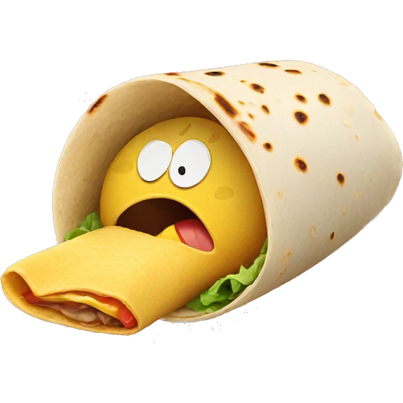 eating burrito emoji