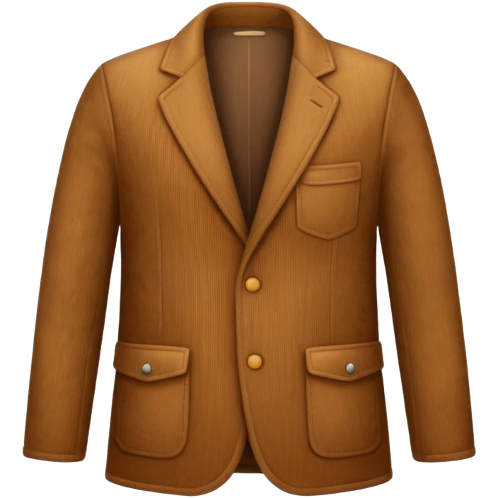 Corduroy patterned jacket emoji