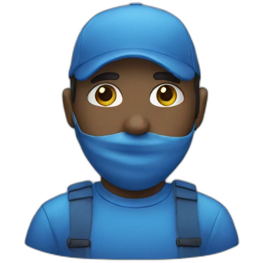Blue emoji