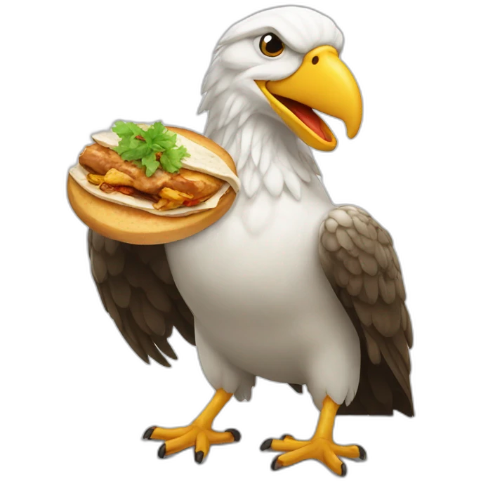 Adler mit döner emoji