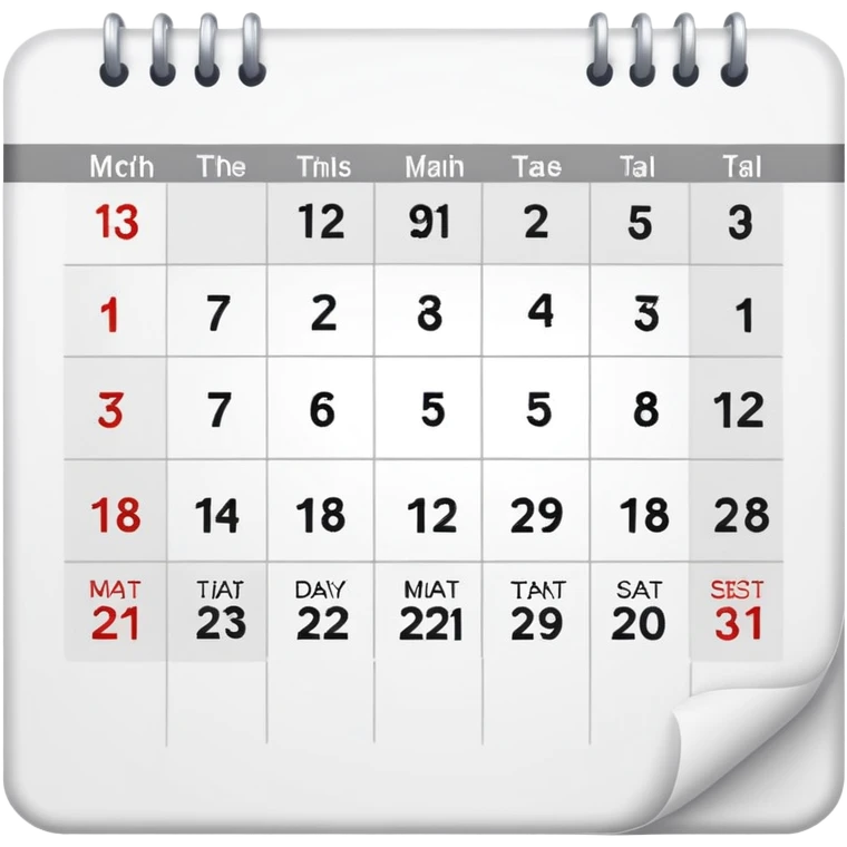 calendar emoji