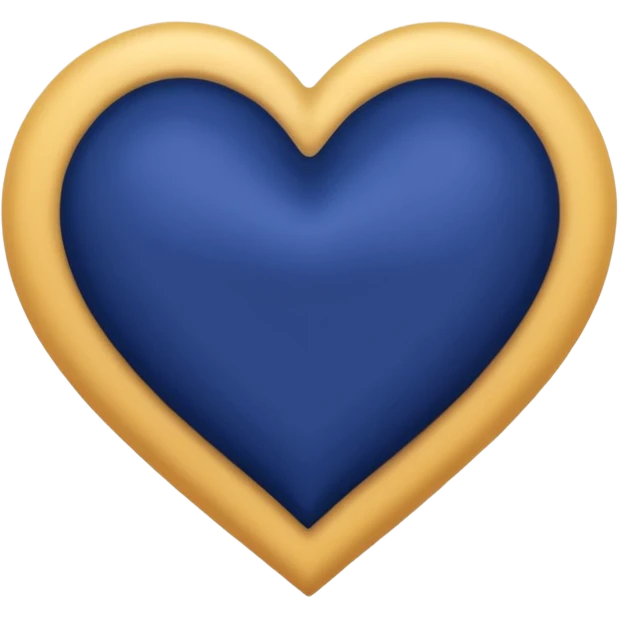 heart with a velvet indigo center emoji