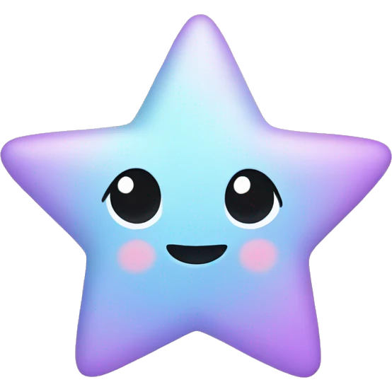 Pastel cute star emoji