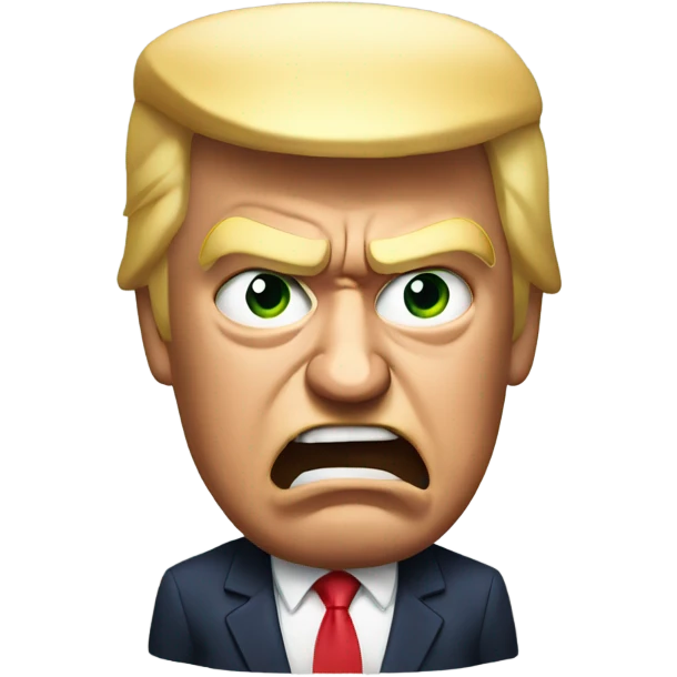 Donald Trump  angry emoji