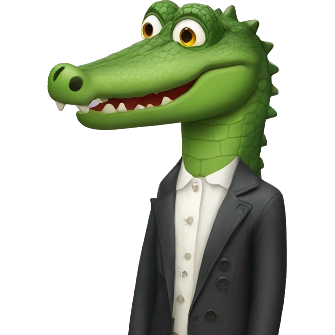 Crocodile wears Prada emoji