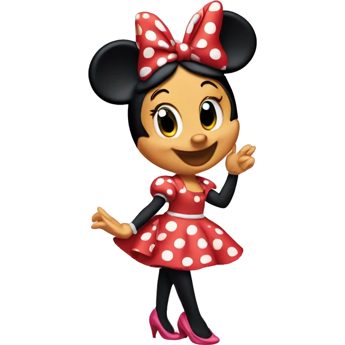Minnie Mouse wity letter A emoji