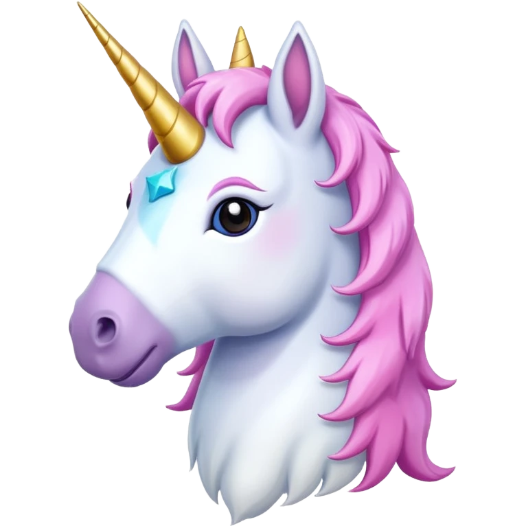 Unicorn half body emoji