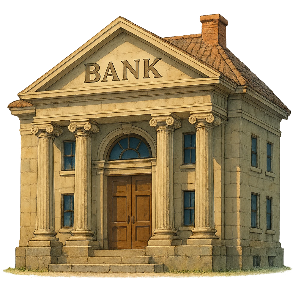 big bank to store money emoji