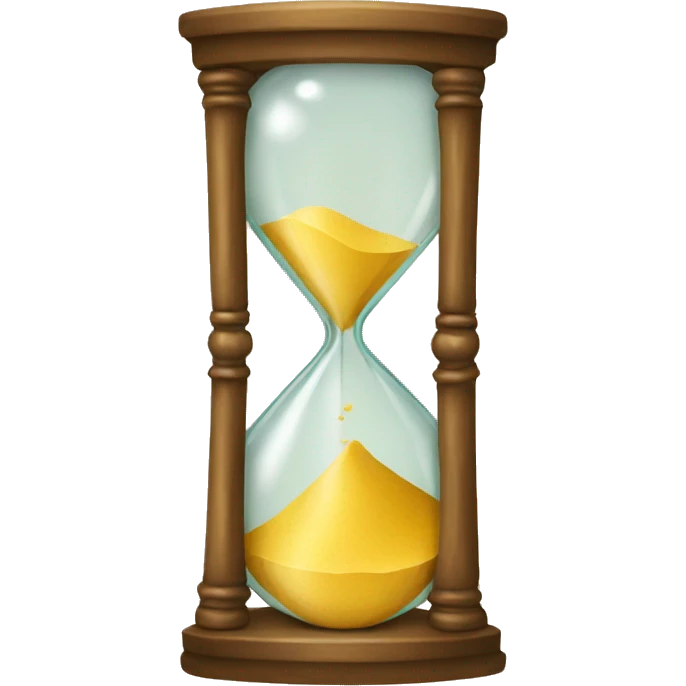 hourglass in a play card emoji