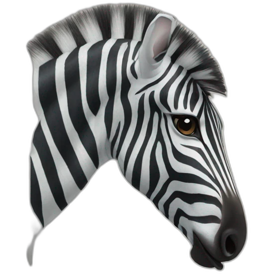 zebra eating itself emoji