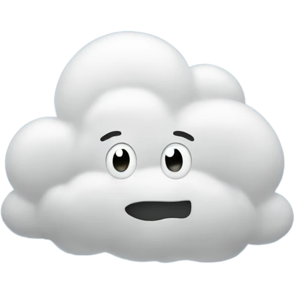 Cloud face  emoji