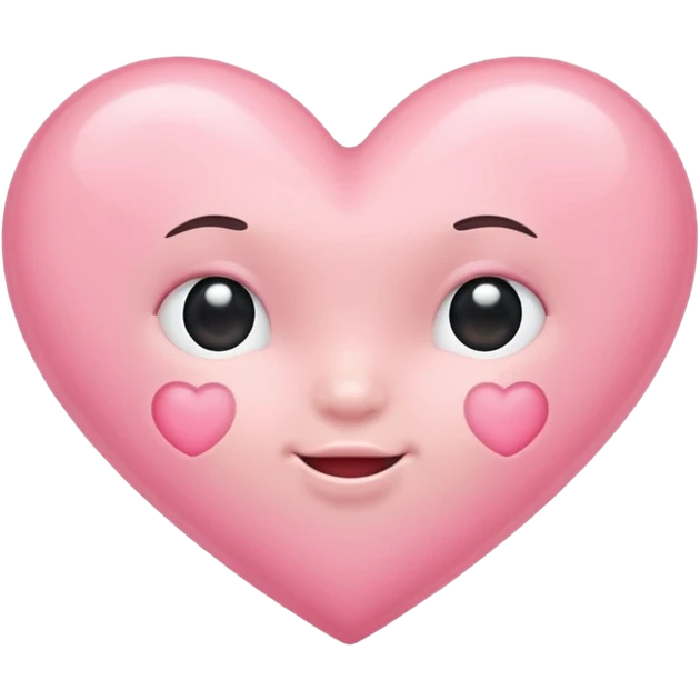 Baby pink heart emoji