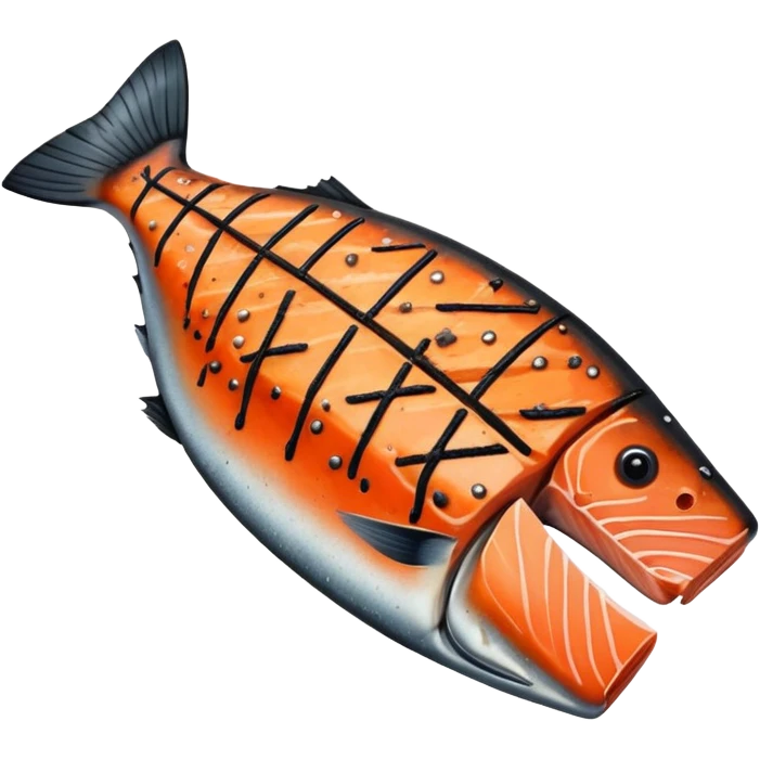 Blackened Ora king salmon  emoji