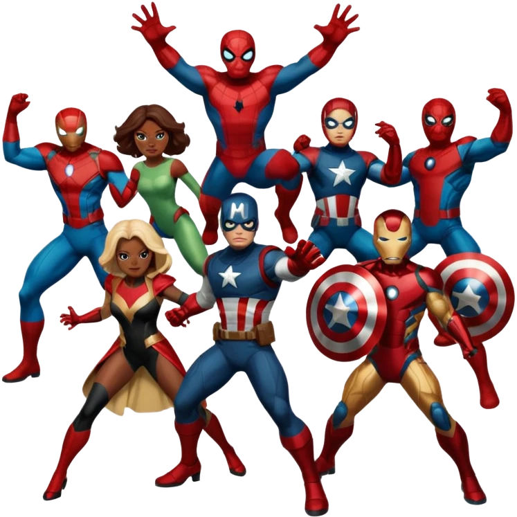 Marvel characters emoji