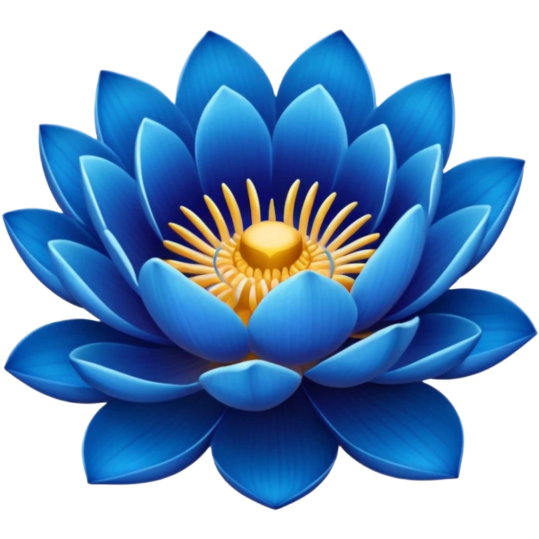 blue lotus flower emoji