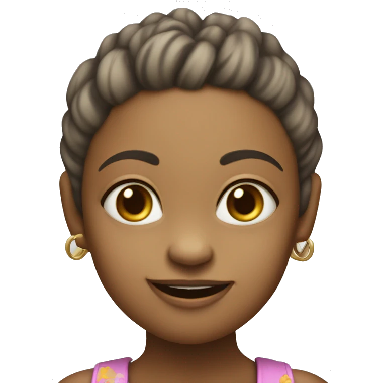 Chee￼se monkey girl ￼ emoji