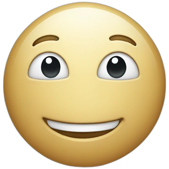 white woodle smiling emoji