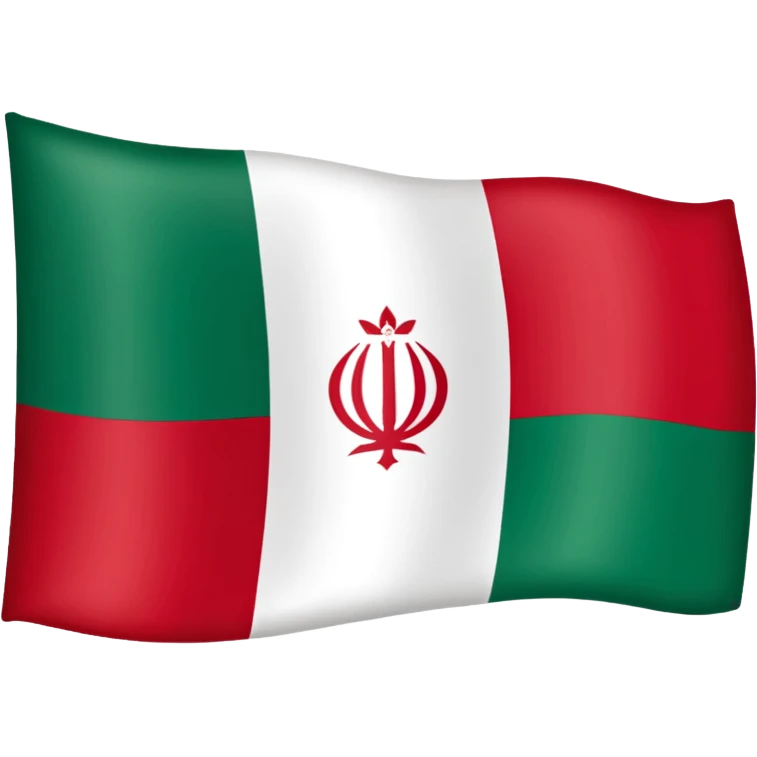 Iran flag with Pahlavi logo emoji