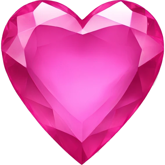 PINK JEWEL HEART emoji