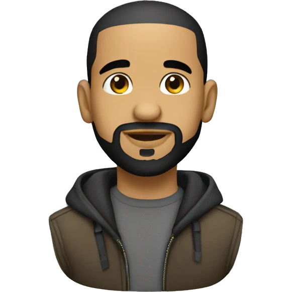 drake avec natte qui souris emoji