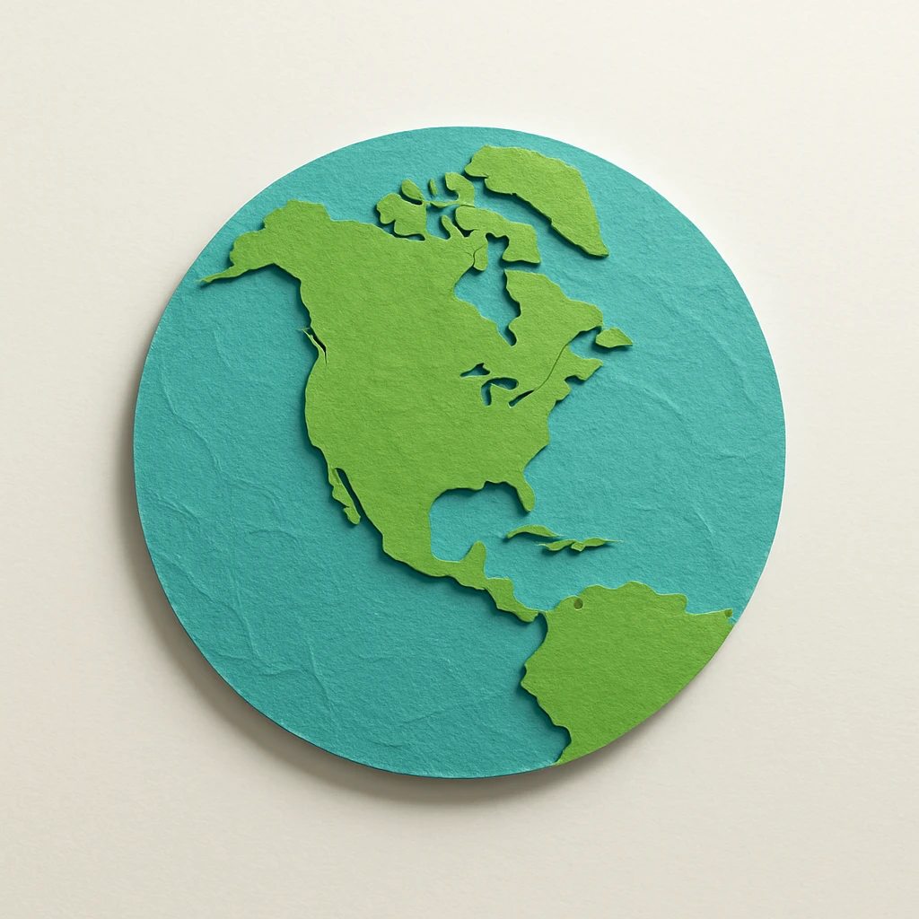 earth globe showing north america emoji