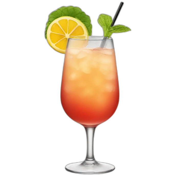 cocktail in nick & nora glassware emoji
