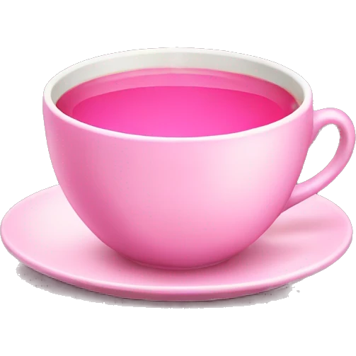 pink tea emoji