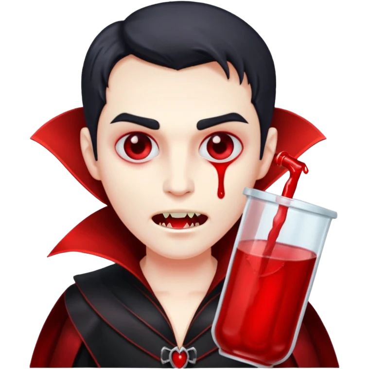 Vampire drink emoji