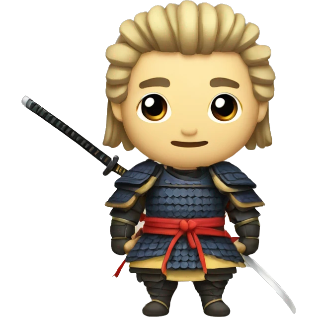 Raposa samurai emoji
