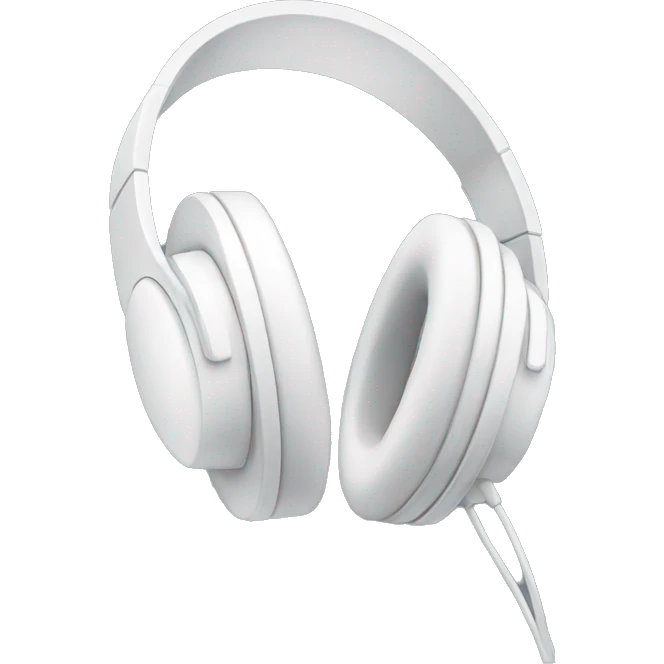White headphones emoji
