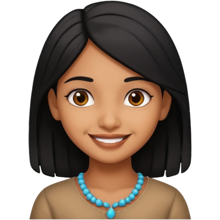Cute girl Indian  emoji