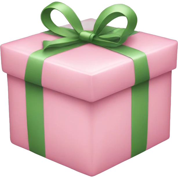 Light pink present emoji