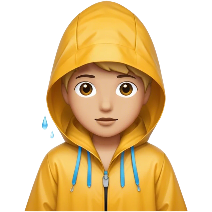 Just the rain coat emoji