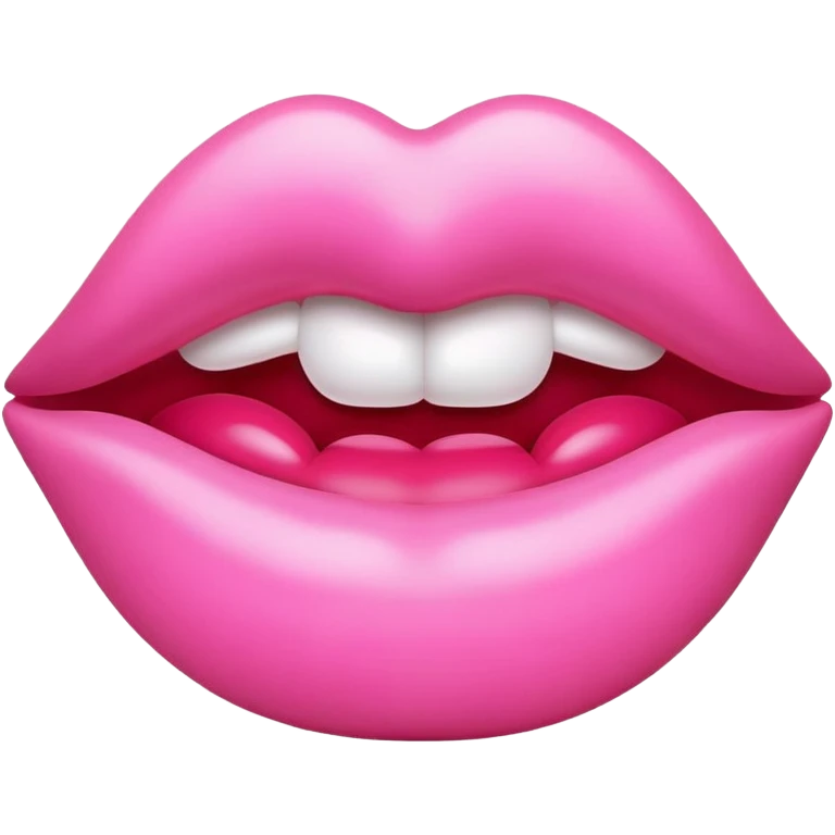 Kissy lips pink emoji  emoji